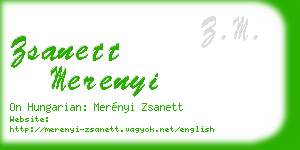 zsanett merenyi business card
